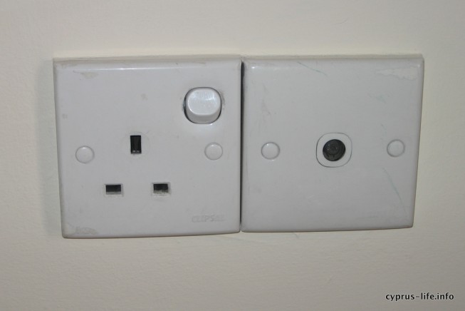 power sockets in Cyprus, UK style