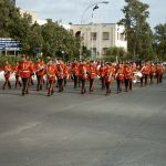 Ochi Day Parade showing the Municipal Band in Cyprus